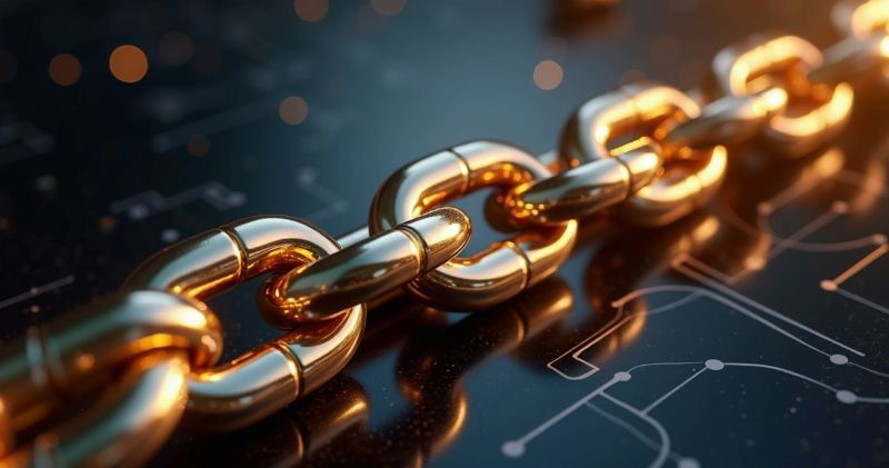 Imagem de uma cadeia de backlinks destacando a importância de comprar backlinks para fortalecer o SEO e a autoridade digital do seu site.